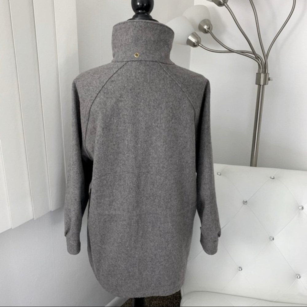 Lands’ End Wool Blend Patch Pocket Winter Coat Gr… - image 3